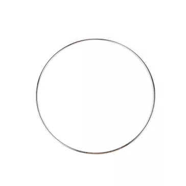   Fém karika Ø41 cm lakkozott - 1 fehér (3 db-os csomagolás)