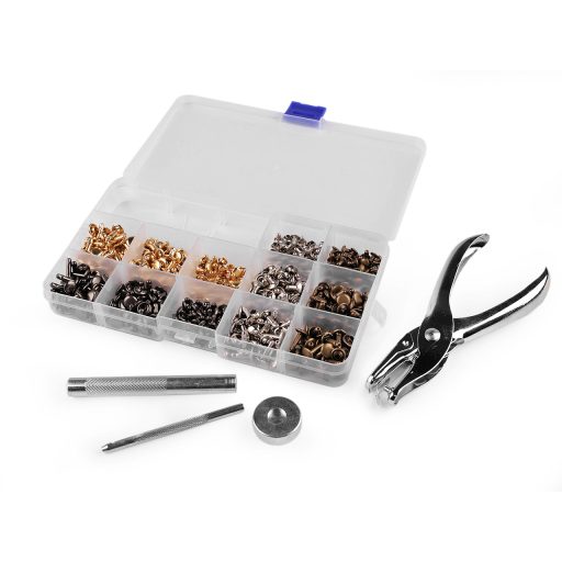 Üreges szegecs készlet / fogó / kézi szegecselő