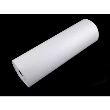   Filc anyag 50 cm - 1 (F31) fehér gyöngyös (10 m-os csomagolás)
