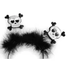Hajpánt - Halloween, varázsló - 2 fekete koponya (1 db-os csomagolás) Hajpánt - Halloween, varázsló - 2 fekete koponya (1 db-os csomagolás)