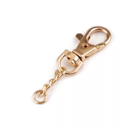 Fém forgós karabiner 8 mm- befűző láncos