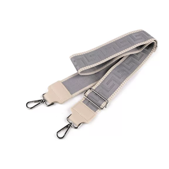 Textil fül / pánt táskára karabinerrel szélessége 5 cm - 10 szürke (1 db-os csomagolás) Textil fül / pánt táskára karabinerrel szélessége 5 cm - 10 szürke (1 db-os csomagolás)