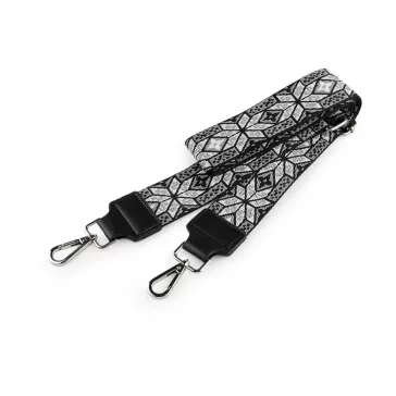   Textil fül / pánt táskára karabinerrel szélessége 5 cm - 14 szürke platina (5 db-os csomagolás)