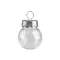 Gömb dízítésre Ø4 cm - 1 Transparent ezüst (10 db-os csomagolás)