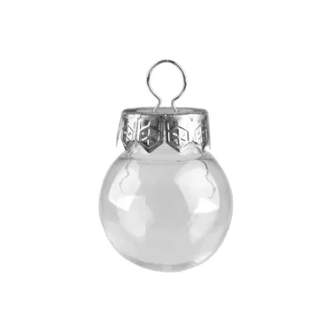   Gömb dízítésre Ø4 cm - 1 Transparent ezüst (60 db-os csomagolás)