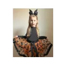 Maszkabáli jelmez - Halloween, boszorkány - narancssárga (3 szett) Maszkabáli jelmez - Halloween, boszorkány - narancssárga (3 szett)