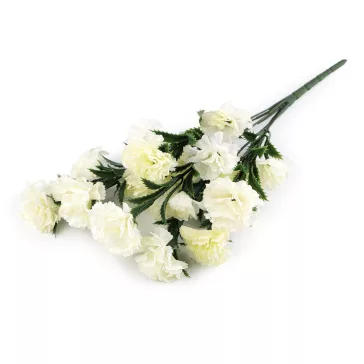   Mű csokor karafiát - 5 (39 cm) krém világos (3 db-os csomagolás)