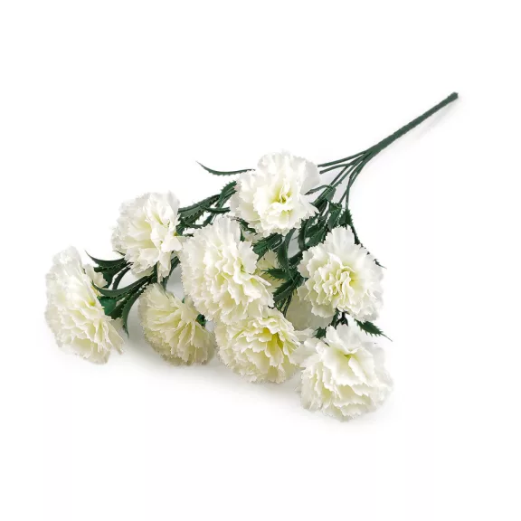 Mű csokor karafiát - 6 (44 cm) világos krém (1 db-os csomagolás) Mű csokor karafiát - 6 (44 cm) világos krém (1 db-os csomagolás)