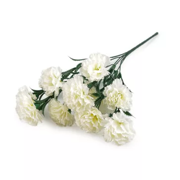   Mű csokor karafiát - 6 (44 cm) világos krém (3 db-os csomagolás)