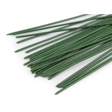   Florisztikus műanyag ág / drót hossza 20 cm - élénkzöld (30 db-os csomagolás)