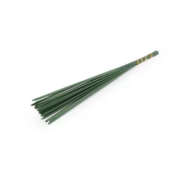   Florisztikus műanyag ág / drót hossza 20 cm - élénkzöld (30 db-os csomagolás)