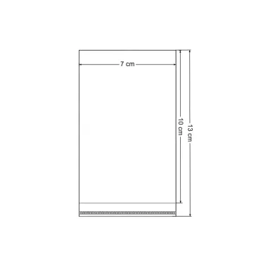   PP zacskó ragasztó felülettel 7x10 cm - átlátszó (1000 db-os csomagolás)