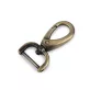 Fém forgós karabiner csavaros befűzővel 19 mm