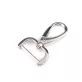 Fém forgós karabiner 26 mm-es csavaros befűzővel