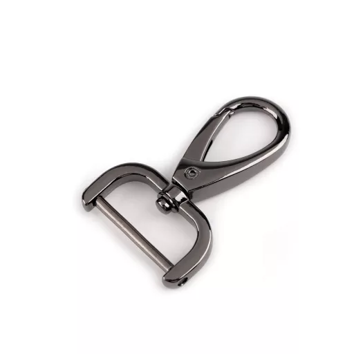 Fém forgós karabiner 26 mm-es csavaros befűzővel