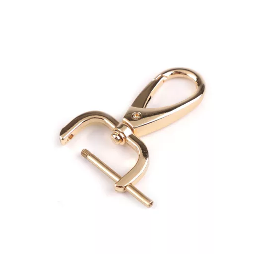 Fém forgós karabiner 26 mm-es csavaros befűzővel