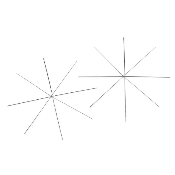 Karácsonyi csillag / drót pehely gyöngyöző alap Ø12 cm - platina (10 db-os csomagolás) Karácsonyi csillag / drót pehely gyöngyöző alap Ø12 cm - platina (10 db-os csomagolás)