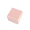 Ékszeresdoboz 5,5x5,5 cm - 1 púderrózsaszín gyöngyház (12 db-os csomagolás)