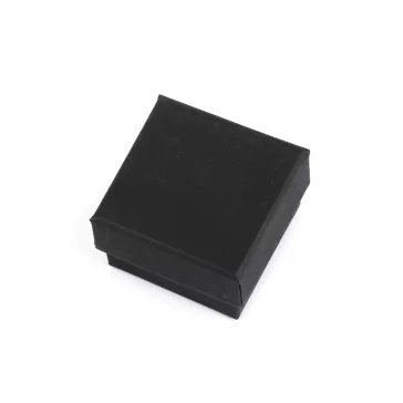   Ékszeresdoboz 5,5x5,5 cm - 2 fekete matt (36 db-os csomagolás)