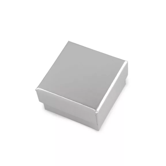 Ékszeresdoboz 5,5x5,5 cm - 4 ezüst (2 db-os csomagolás) Ékszeresdoboz 5,5x5,5 cm - 4 ezüst (2 db-os csomagolás)