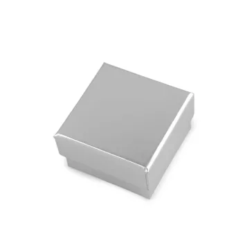 Ékszeresdoboz 5,5x5,5 cm - 4 ezüst (36 db-os csomagolás)