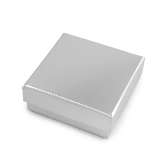 Ékszeresdoboz 8x8 cm - 4 (8x8cm) ezüst (1 db-os csomagolás) Ékszeresdoboz 8x8 cm - 4 (8x8cm) ezüst (1 db-os csomagolás)