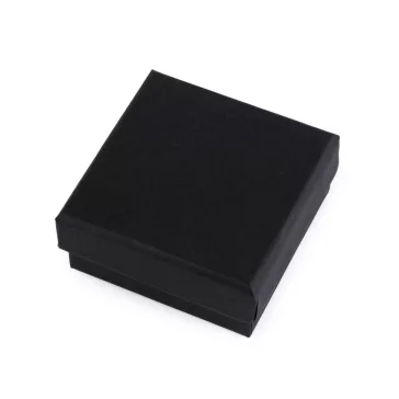   Ékszeresdoboz 8x8 cm - 5 (8x8 cm) fekete matt (36 db-os csomagolás)