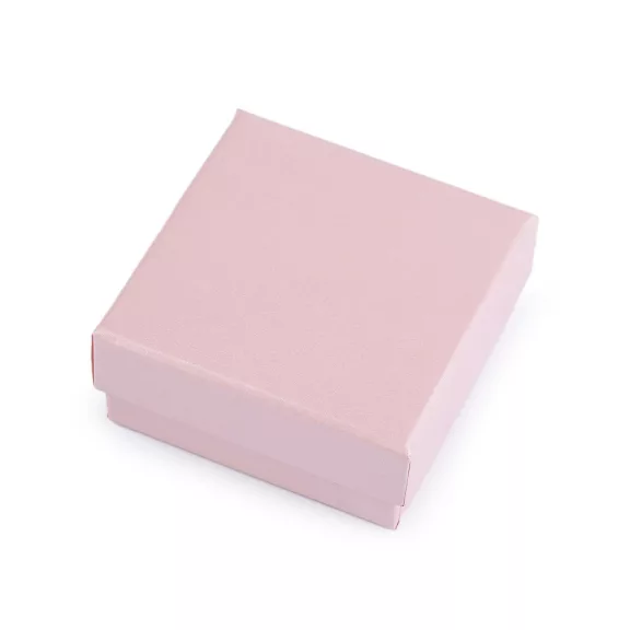 Ékszeresdoboz 8x8 cm - 6 (8x8 cm) púderrózsaszín gyöngyház (1 db-os csomagolás) Ékszeresdoboz 8x8 cm - 6 (8x8 cm) púderrózsaszín gyöngyház (1 db-os csomagolás)