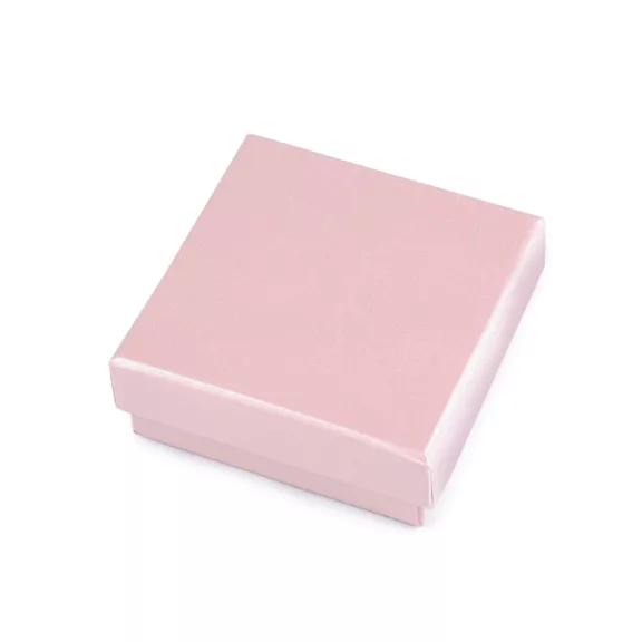 Ékszeresdoboz 9x9 cm - 1 púderrózsaszín gyöngyház (1 db-os csomagolás) Ékszeresdoboz 9x9 cm - 1 púderrózsaszín gyöngyház (1 db-os csomagolás)
