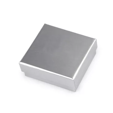 Ékszeresdoboz 9x9 cm - 4 ezüst (36 db-os csomagolás)