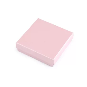   Ékszerdoboz 11x11 cm - 1 púderrózsaszín gyöngyház (3 db-os csomagolás)