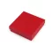 Ékszerdoboz 11x11 cm - 3 piros matt (12 db-os csomagolás)