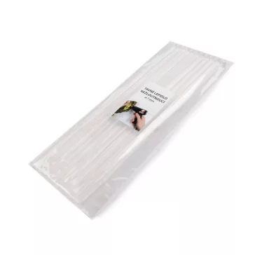  Szilikon ragasztórúd Ø7 mm ragasztó pisztolyhoz 25 cm nem sárguló - (25 cm) Transparent (50 db-os csomagolás)