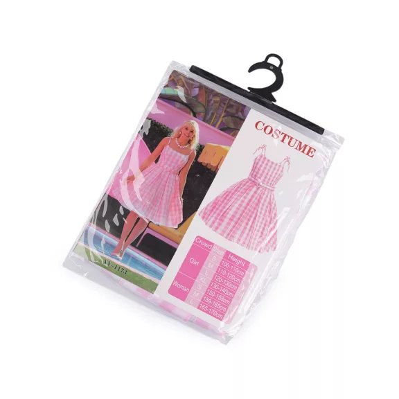 Maszkabáli jelmez Barbie - női - 3 (vel. L) rózsaszín világos (1 db-os csomagolás) Maszkabáli jelmez Barbie - női - 3 (vel. L) rózsaszín világos (1 db-os csomagolás)