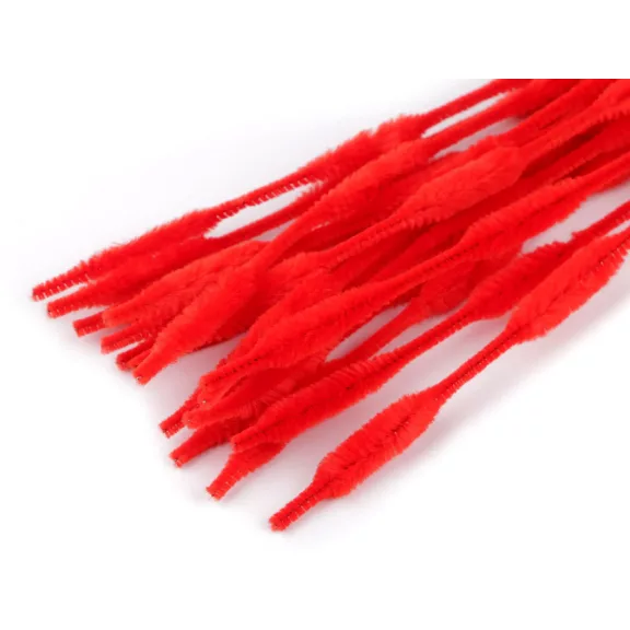 Szőrös modellező drót Ø5-10 mm hossza 30 cm - 3 piros (25 db-os csomagolás) Szőrös modellező drót Ø5-10 mm hossza 30 cm - 3 piros (25 db-os csomagolás)