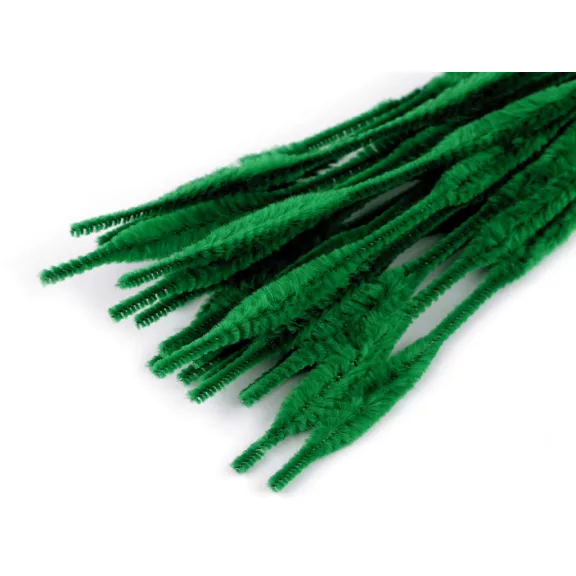Szőrös modellező drót Ø5-10 mm hossza 30 cm - 4 zöld (250 db-os csomagolás) Szőrös modellező drót Ø5-10 mm hossza 30 cm - 4 zöld (250 db-os csomagolás)