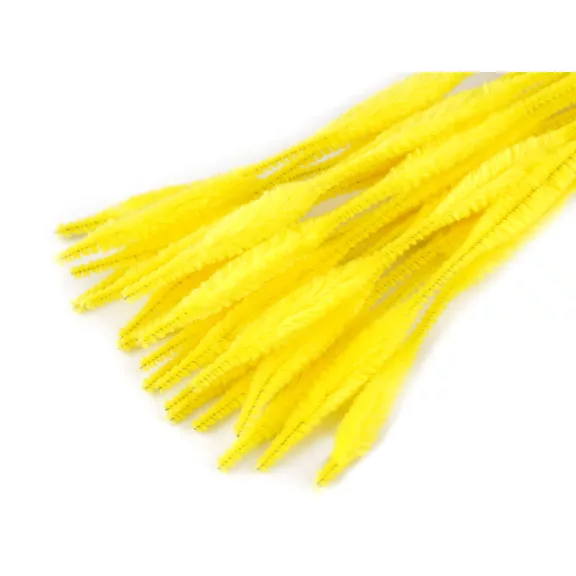 Szőrös modellező drót Ø5-10 mm hossza 30 cm - 5 sárga (25 db-os csomagolás) Szőrös modellező drót Ø5-10 mm hossza 30 cm - 5 sárga (25 db-os csomagolás)