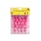 Színes zsenília golyó vegyes színek Ø20 mm pom pom - 1 pink (1 zacskó)