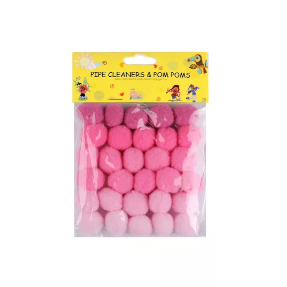 Színes zsenília golyó vegyes színek Ø20 mm pom pom - 1 pink (6 zacskó) Színes zsenília golyó vegyes színek Ø20 mm pom pom - 1 pink (6 zacskó)
