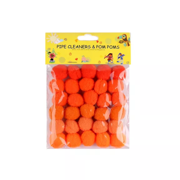 Színes zsenília golyó vegyes színek Ø20 mm pom pom - 5 narancssárga (1 zacskó) Színes zsenília golyó vegyes színek Ø20 mm pom pom - 5 narancssárga (1 zacskó)