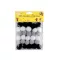 Színes zsenília golyó vegyes színek Ø20 mm pom pom - 7 fekete-fehér-szürke (1 zacskó)