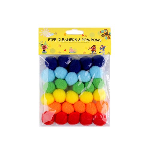 Színes zsenília golyó vegyes színek Ø20 mm pom pom