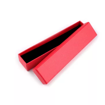   Ékszeres doboz 4,5x21 cm - 2 piros tündöklő (12 db-os csomagolás)