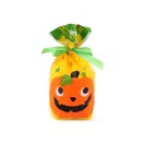 Élelmiszer Halloween zacskó szatén szalaggal 15x22 cm - 1 sárga zöld (5 db-os csomagolás) Élelmiszer Halloween zacskó szatén szalaggal 15x22 cm - 1 sárga zöld (5 db-os csomagolás)