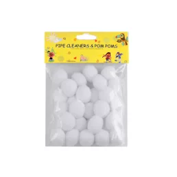 Színes zsenília pom pom golyó Ø20 mm