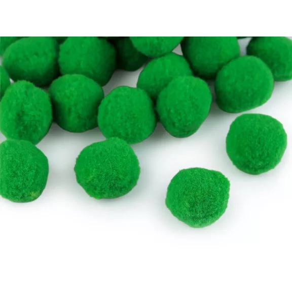 Színes zsenília pom pom golyó Ø20 mm - 5 zöld (6 zacskó) Színes zsenília pom pom golyó Ø20 mm - 5 zöld (6 zacskó)