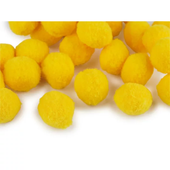 Színes zsenília pom pom golyó Ø20 mm - 4 sárga (6 zacskó) Színes zsenília pom pom golyó Ø20 mm - 4 sárga (6 zacskó)