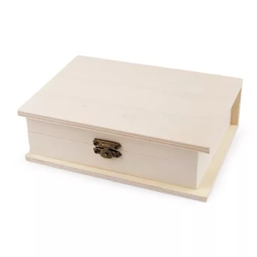 Fa doboz díszítésre - természeti (3 db-os csomagolás)