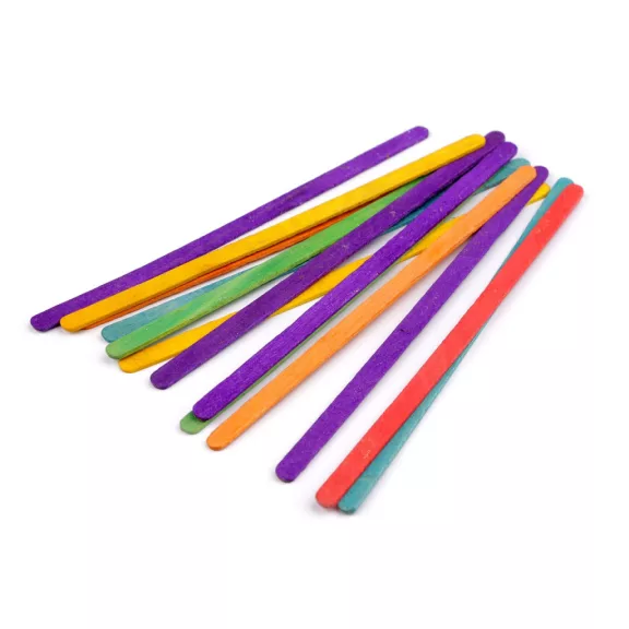 Fa pálcika 0,6x19 cm - 2 (19 cm) multicolor (1 zacskó) Fa pálcika 0,6x19 cm - 2 (19 cm) multicolor (1 zacskó)