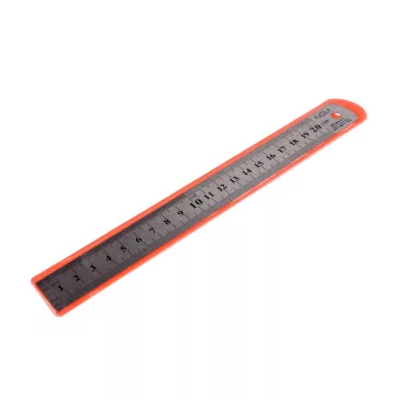 Fém vonalzó hossza 20 cm - nikkel (10 db-os csomagolás)